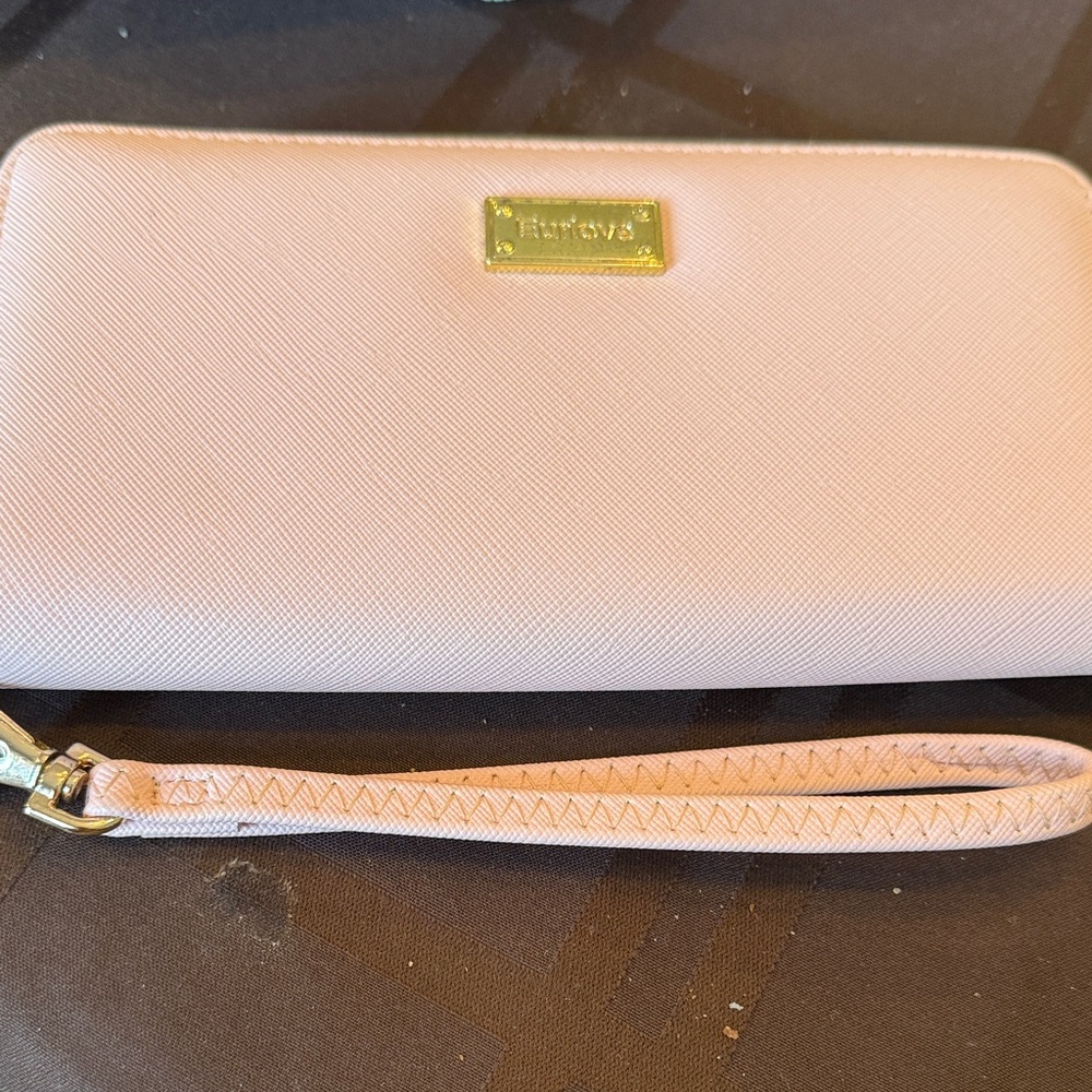 Eulove Light Pink Women's Wallet with Gold Accents